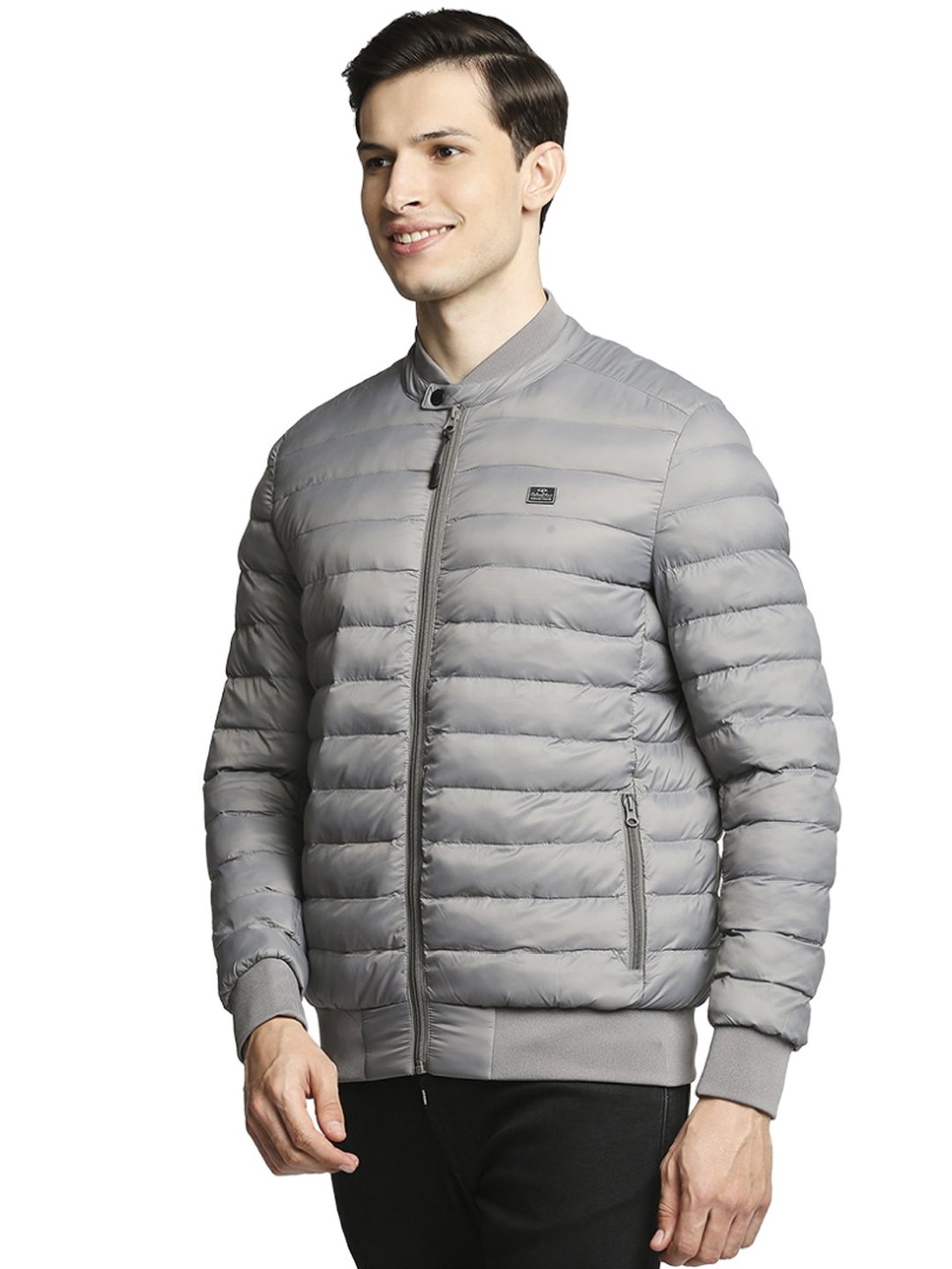 Colorplus Grey  Tailored Fit Quilted Jackets