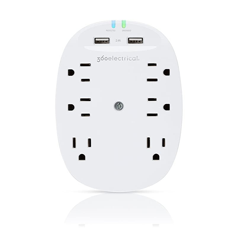 360303 Studio Surge Protector, White