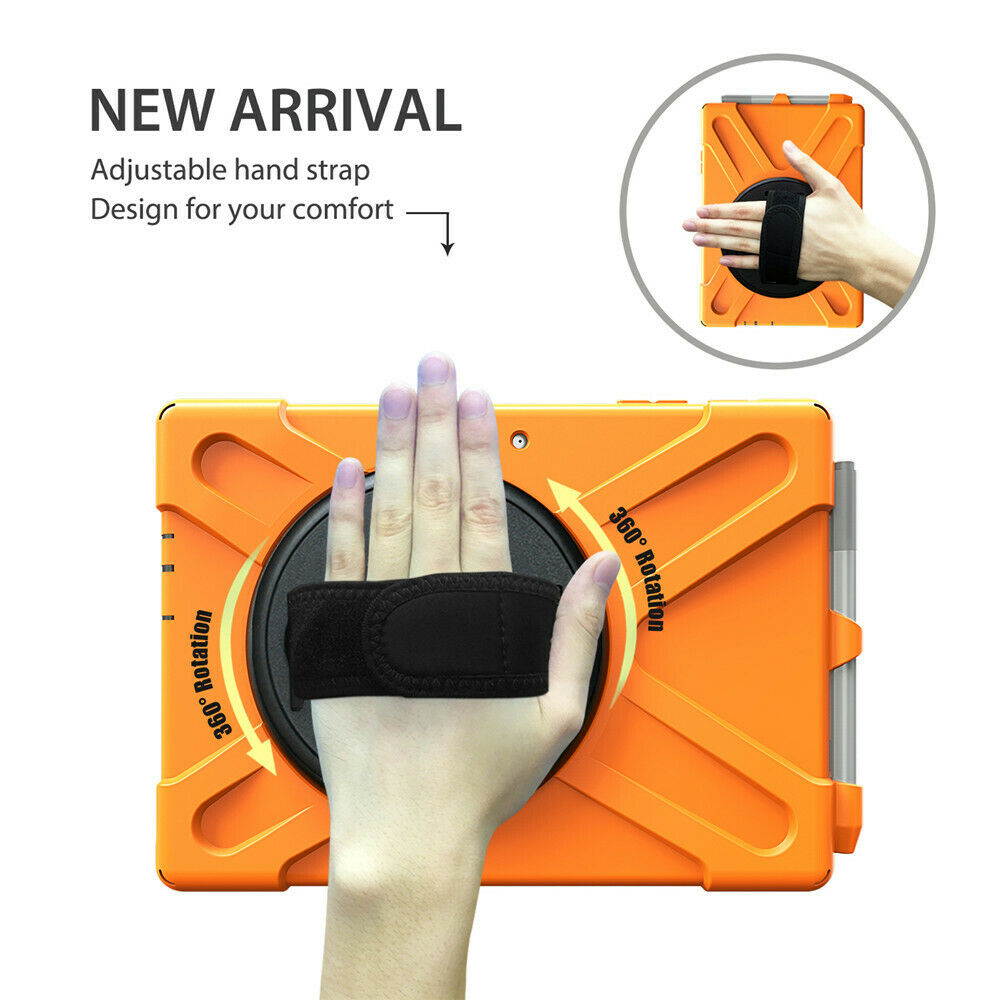 Werleo Surface Pro 6 Case Surface Pro Case 2017 Heavy Duty Full-Body Rugged Protective Case Cover with Kickstand Hand Strap for Microsoft Surface Pro 6 2018 / Surface Pro 5 2017 / Surface Pro 4 2015