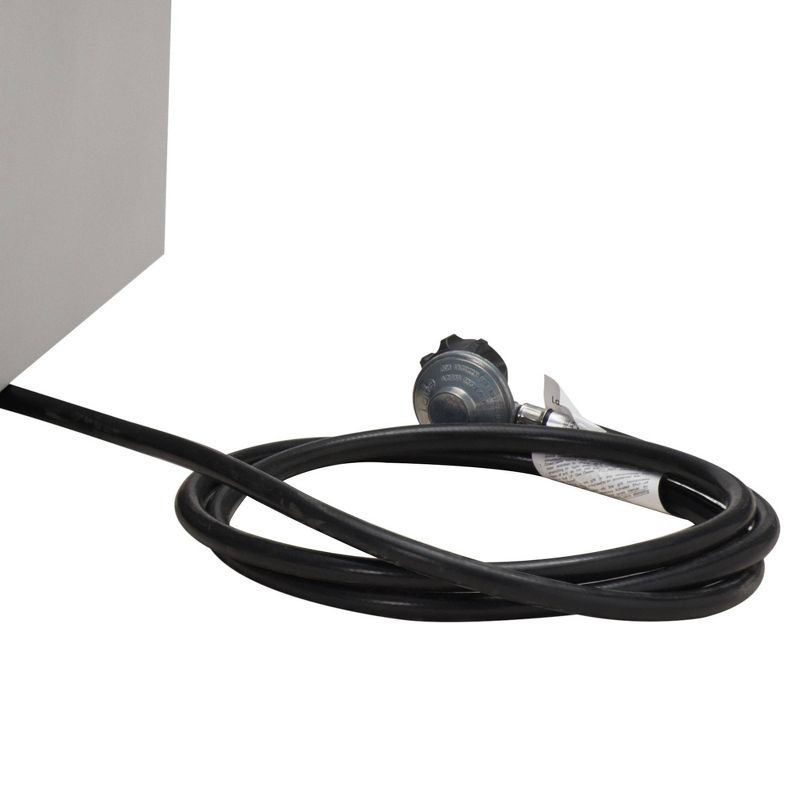 Piedmont Rectangular Outdoor Unique Gas Stone Firepit Light Gray - Sunjoy