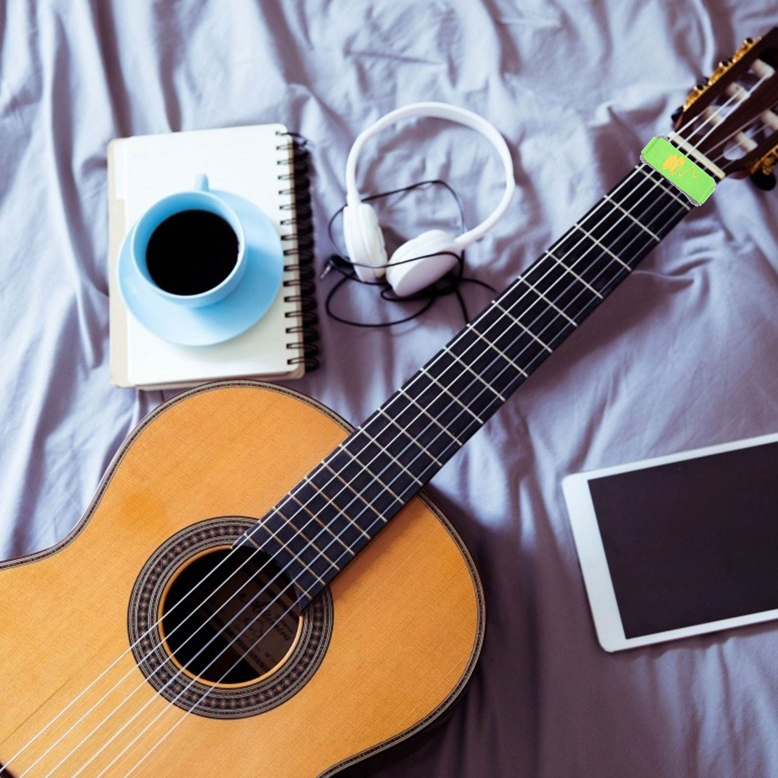 Guitar String Mute Dampener Flower Pattern Noise Sound Weaken Muffler Strap