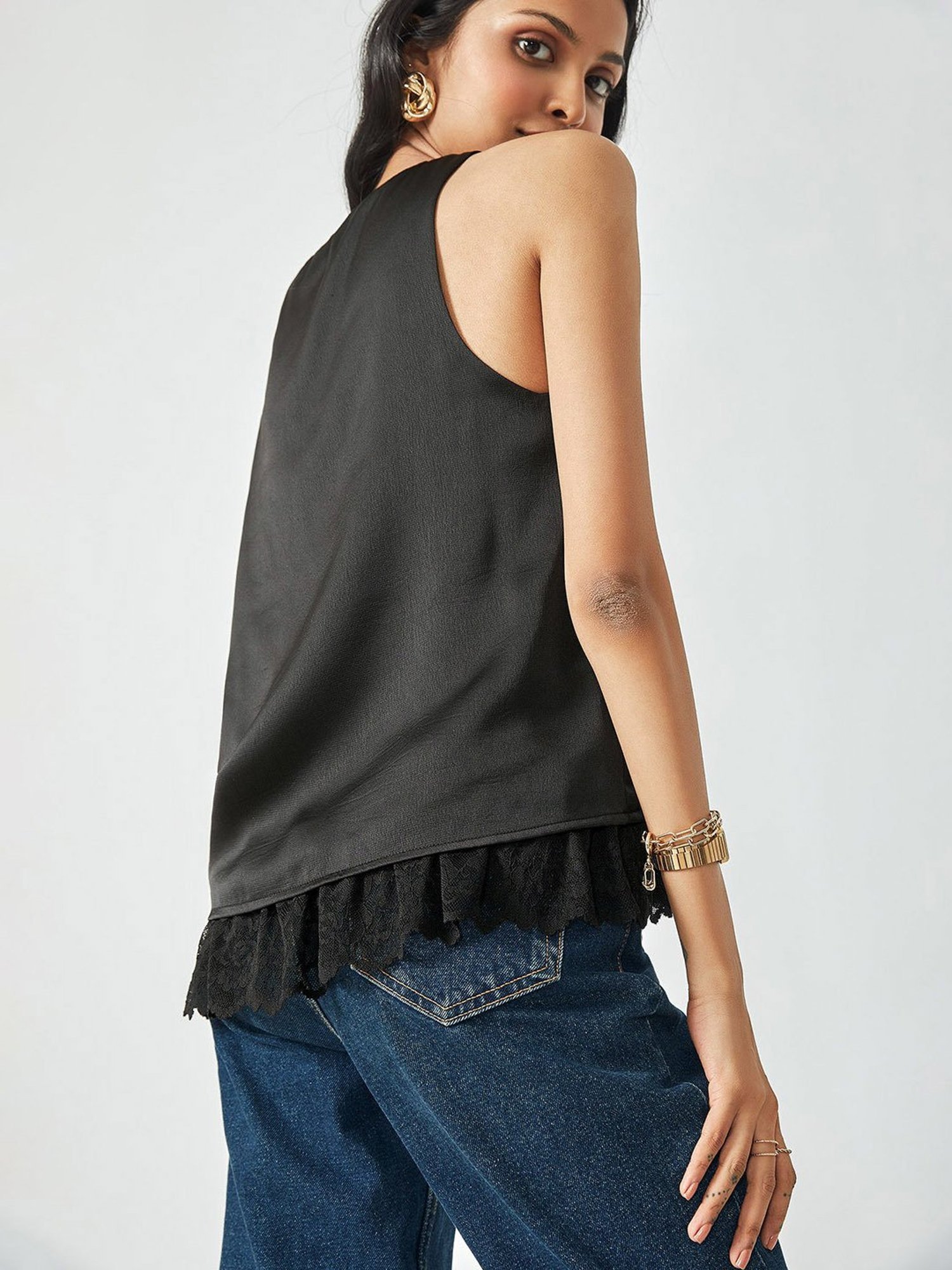 The Label Life Black Tank Top
