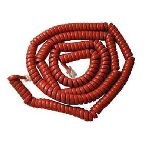 Cablesys GCHA444025-FCR HANDSET CORD 25ft. CHERRY RED