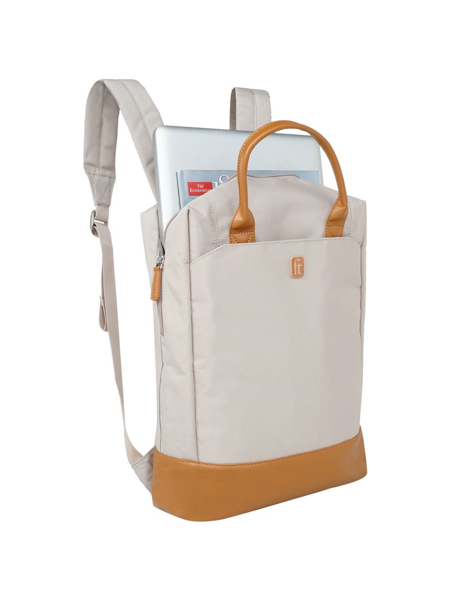 Frequent Traveller Dapper Beige Small Laptop Backpack