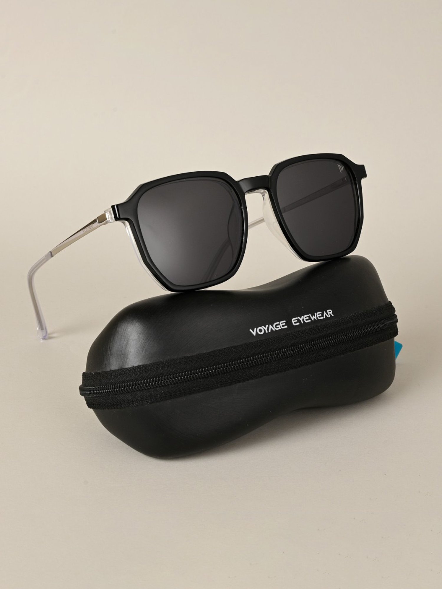 Voyage Clear Wayfarer UV Protection Unisex Sunglasses