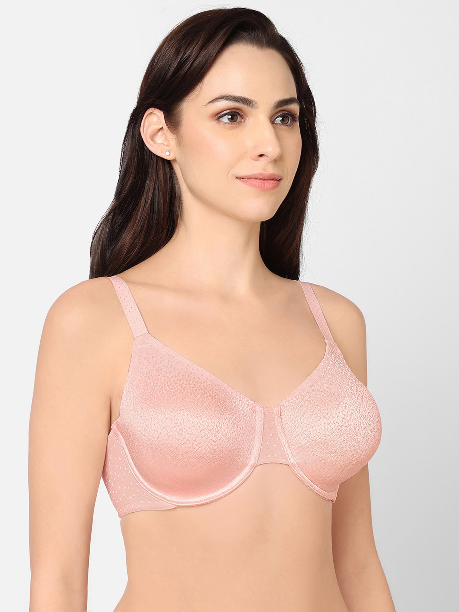 Wacoal Light Pink Printed Full Coverage Everyday Bra