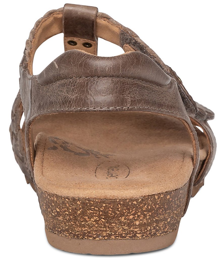 Aetrex Reese Braided Leather Gladiator Sandals