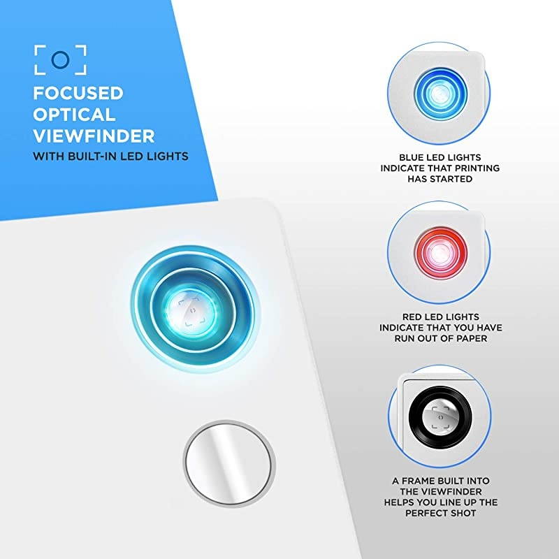 Polaroid Mint Instant Print Digital Camera White Prints on  2x3 StickyBacked Photo Paper