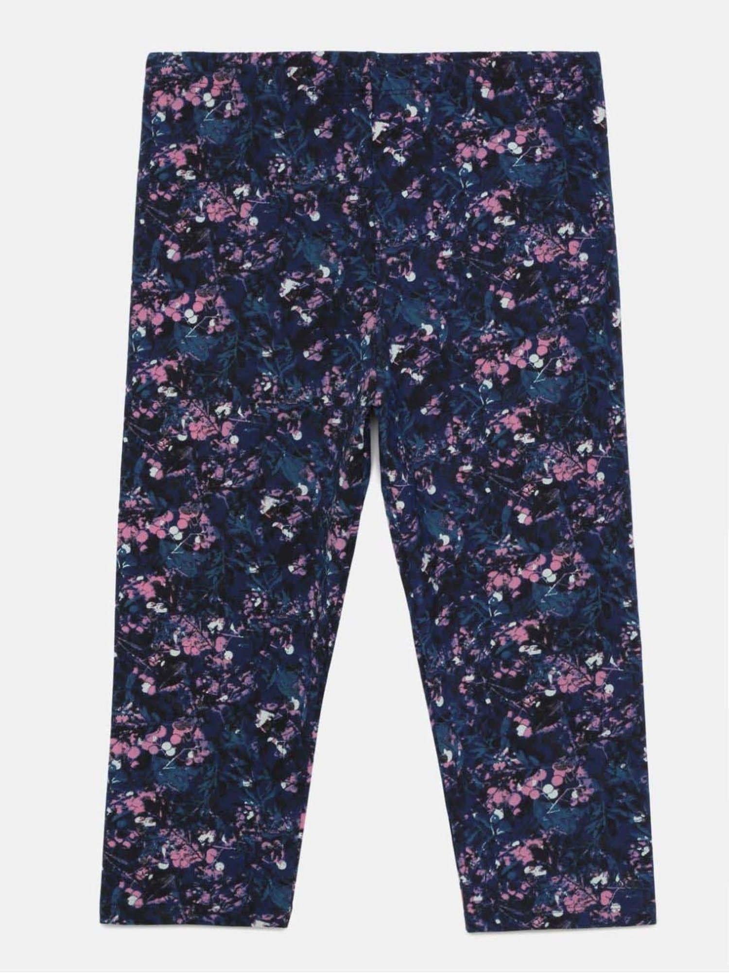 Jockey Kids Pink & Grey Cotton Printed Leggings (Pack of 2) - Assorted