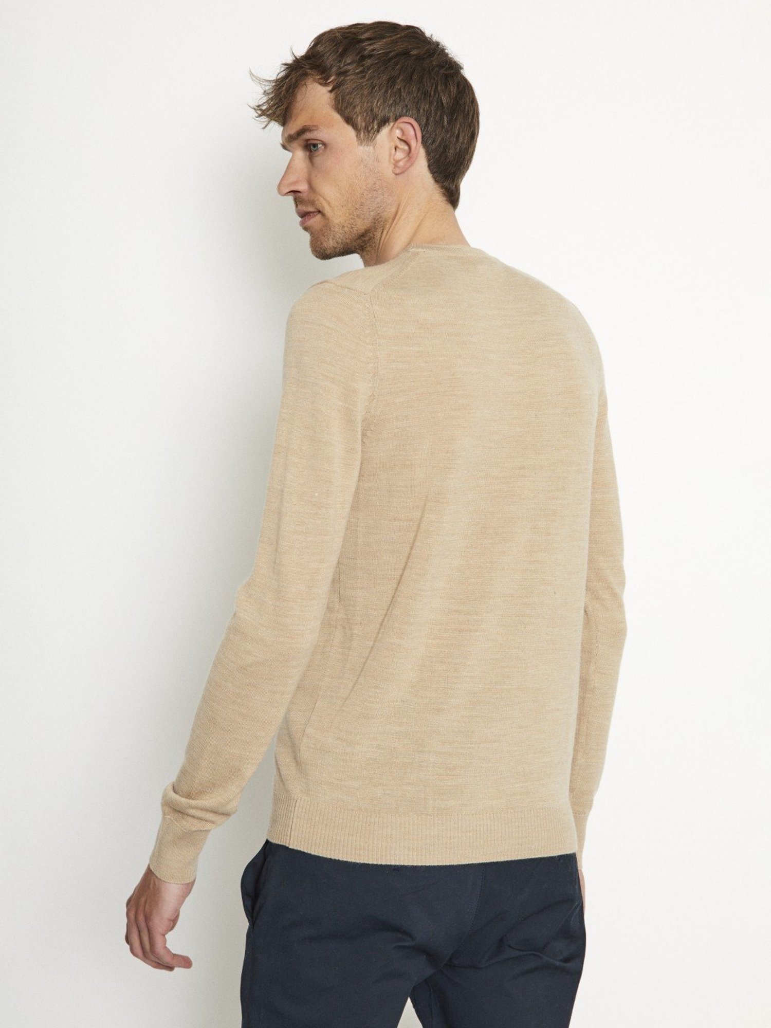 Bruun & Stengade Beige Regular Fit Sweater