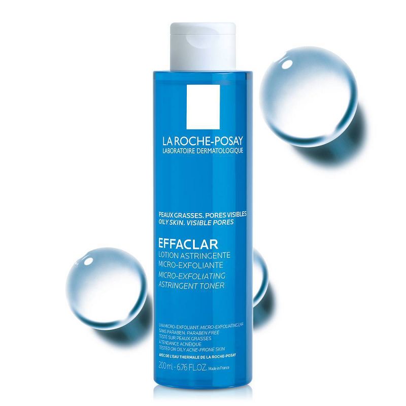 La Roche-Posay Effaclar Micro-Exfoliating Astringent Facial Toner for Oily Skin - 6.76oz