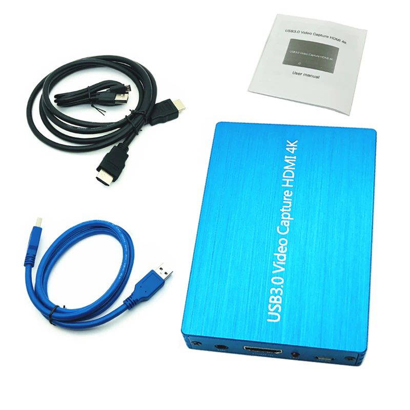 4K HDMI to USB 3.0 Video Capture Card Dongle 1080P 60fps HD Video Recorder Computer Components Hardware HDMI Video Capture Card