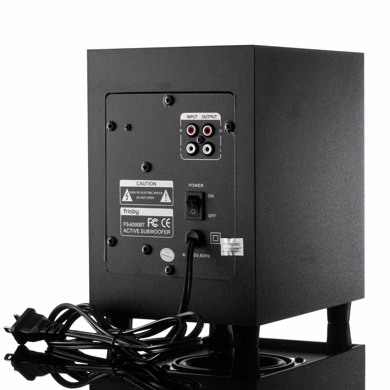 Frisby FS-6300BT Bluetooth Multimedia 2.1 CH Subwoofer Speaker System w/ Remote