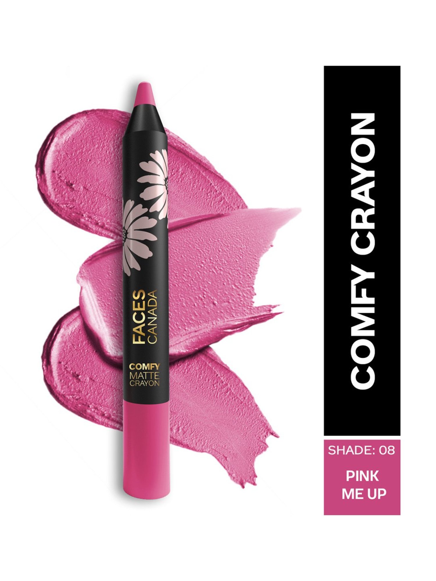 FACES CANADA Comfy Matte Crayon 08 Pink Me Up - 2.8 gm