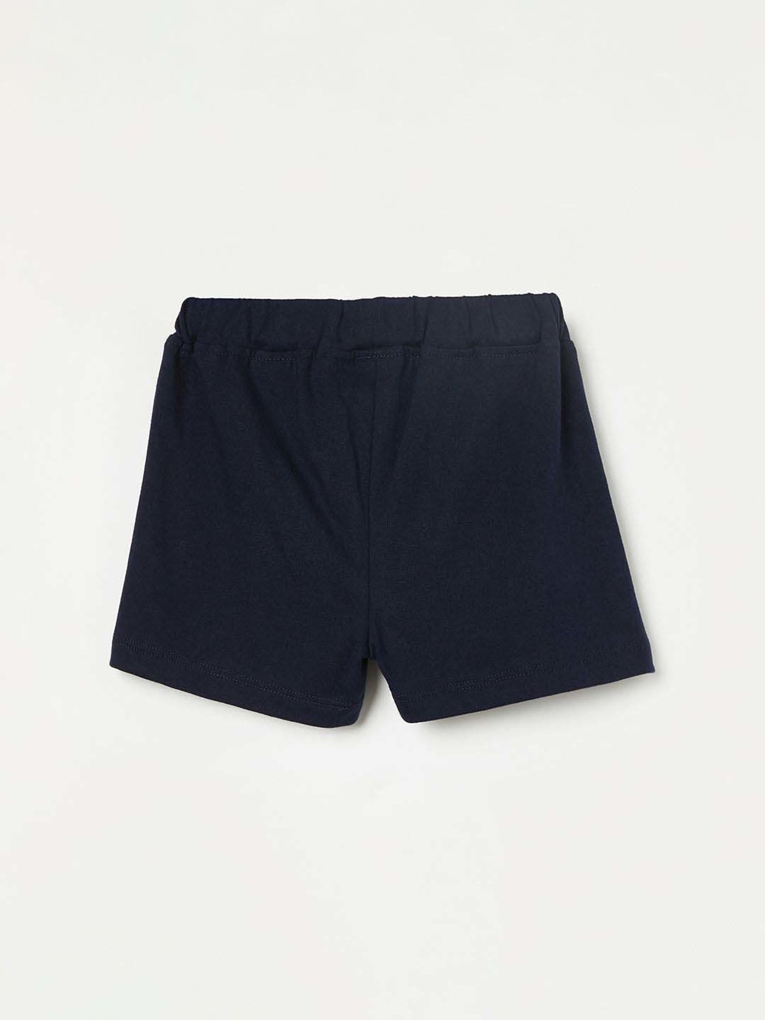 Juniors by Lifestyle Navy Cotton Printed Shorts