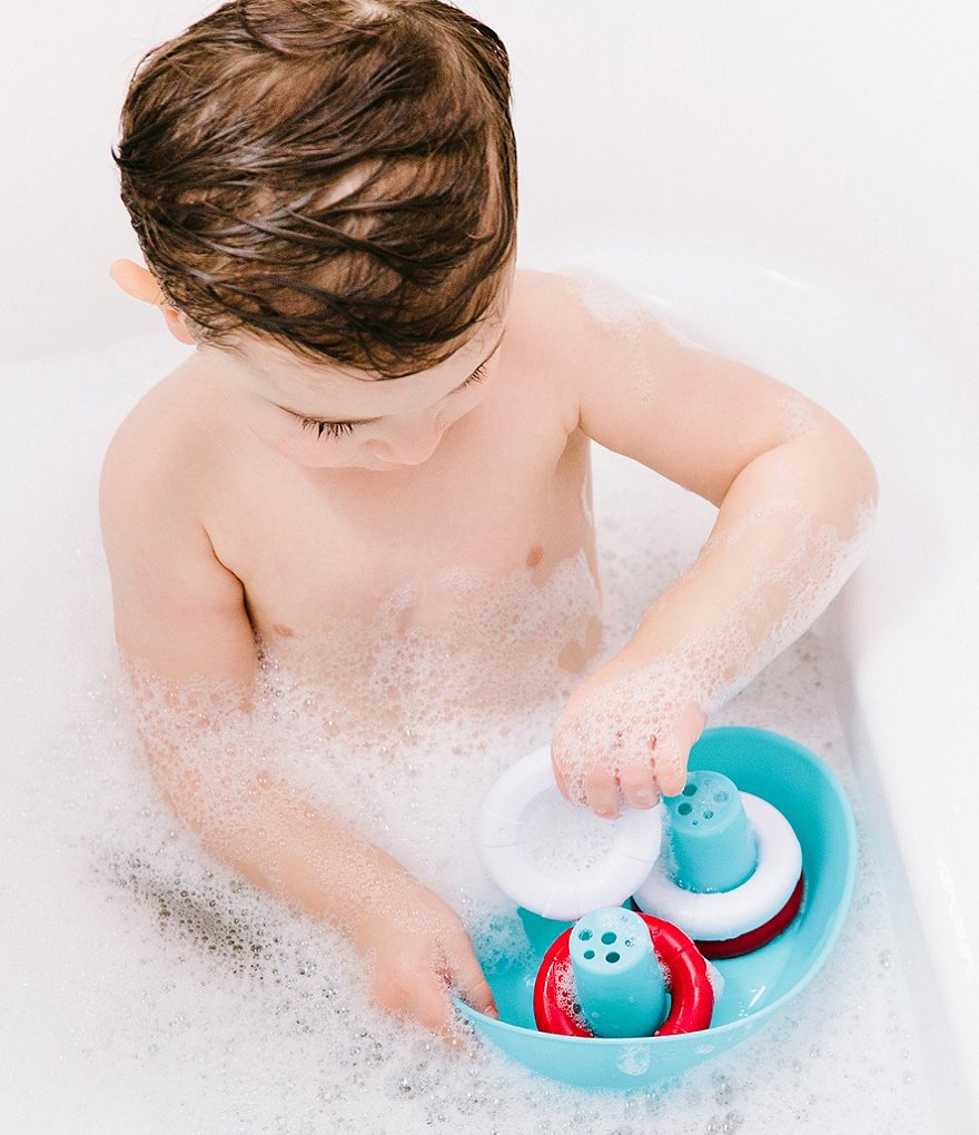 Ubbi Lighthouse Stacking Cups Bath Toy