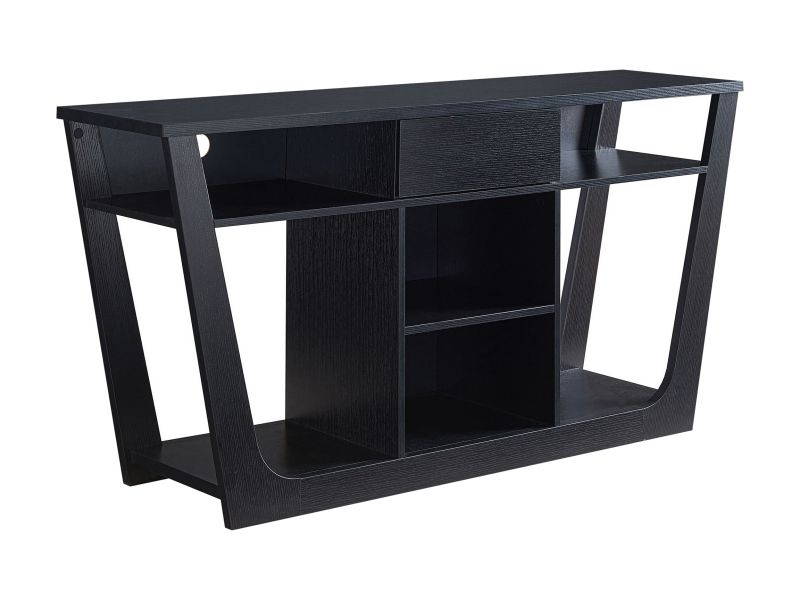 AVF FS1200CURCS-A up to 60" Silver Effect / Clear Glass Curved TV Stand