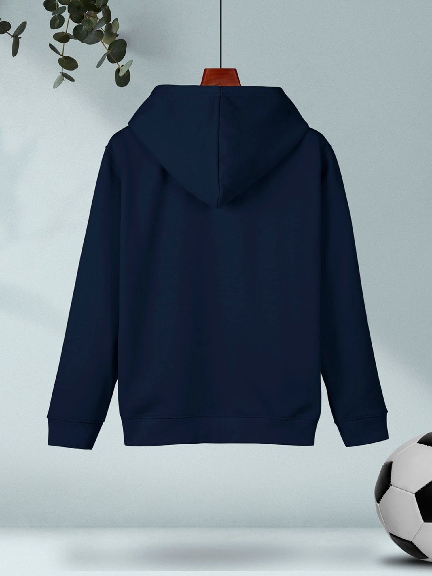 HELLCAT Boys Navy & Grey Color Block Full Sleeves T-Shirt