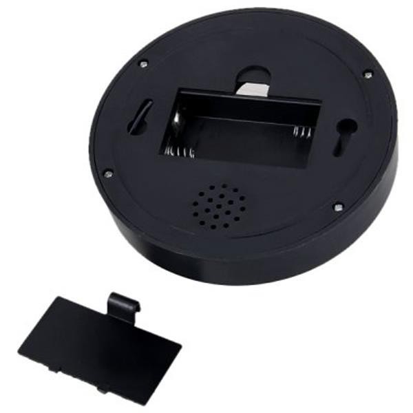 Fake Dummy Dome Security Camera with Flashing Red Light - Black