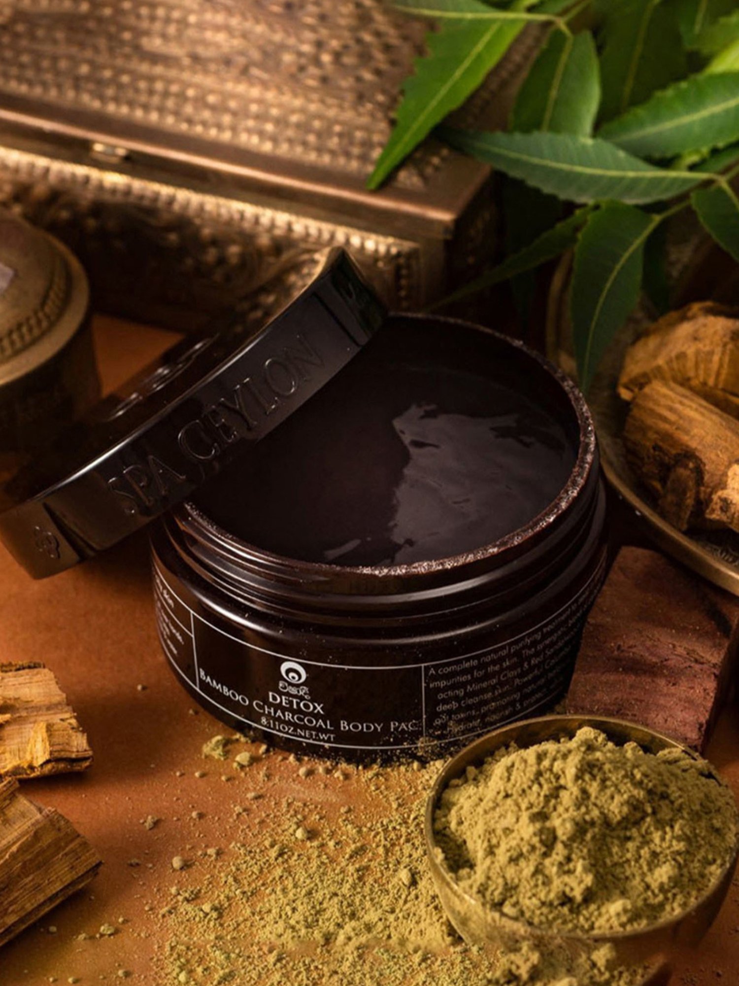 Spa Ceylon Detox Bamboo Charcoal Body Pac - 230 gm