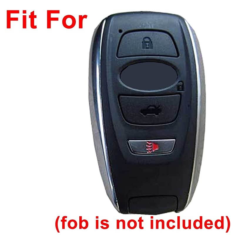 2Pcs  4buttons Key Fob Cover Remote Control Case Keyless Entry Jacket Shell for 2018 2017 Subaru Outback Legacy Forester Sti XV Crosstrek Impreza BRZ WRX