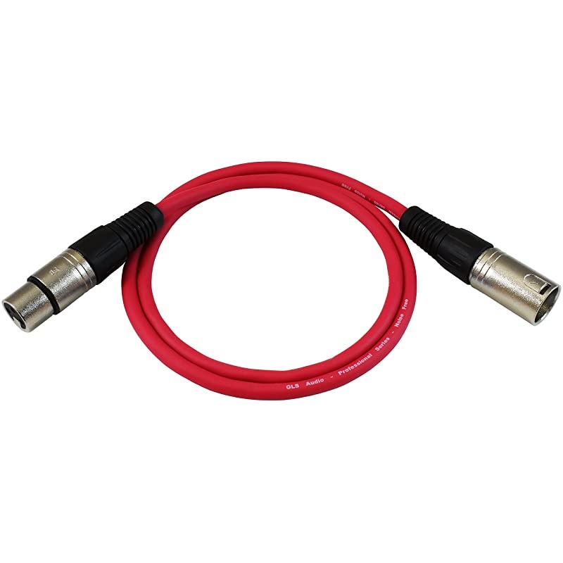 3ft Patch Cable Cords XLR Male to XLR Female Color Cables 3 Balanced Snake Cord 6 Pack