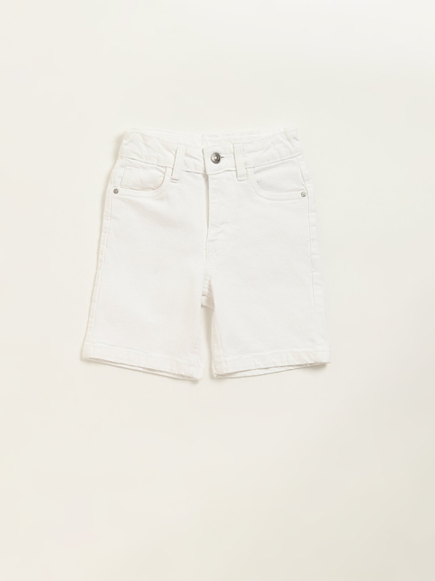 HOP Kids by Westside White Mid Rise Shorts