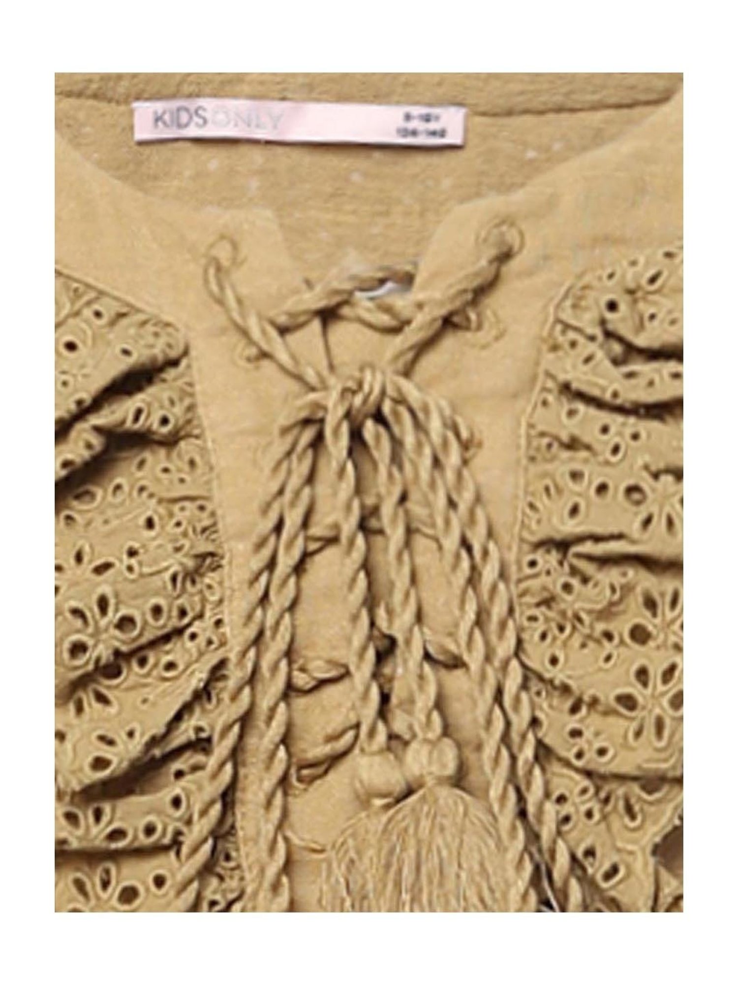 KIDS ONLY Beige Self Design Top