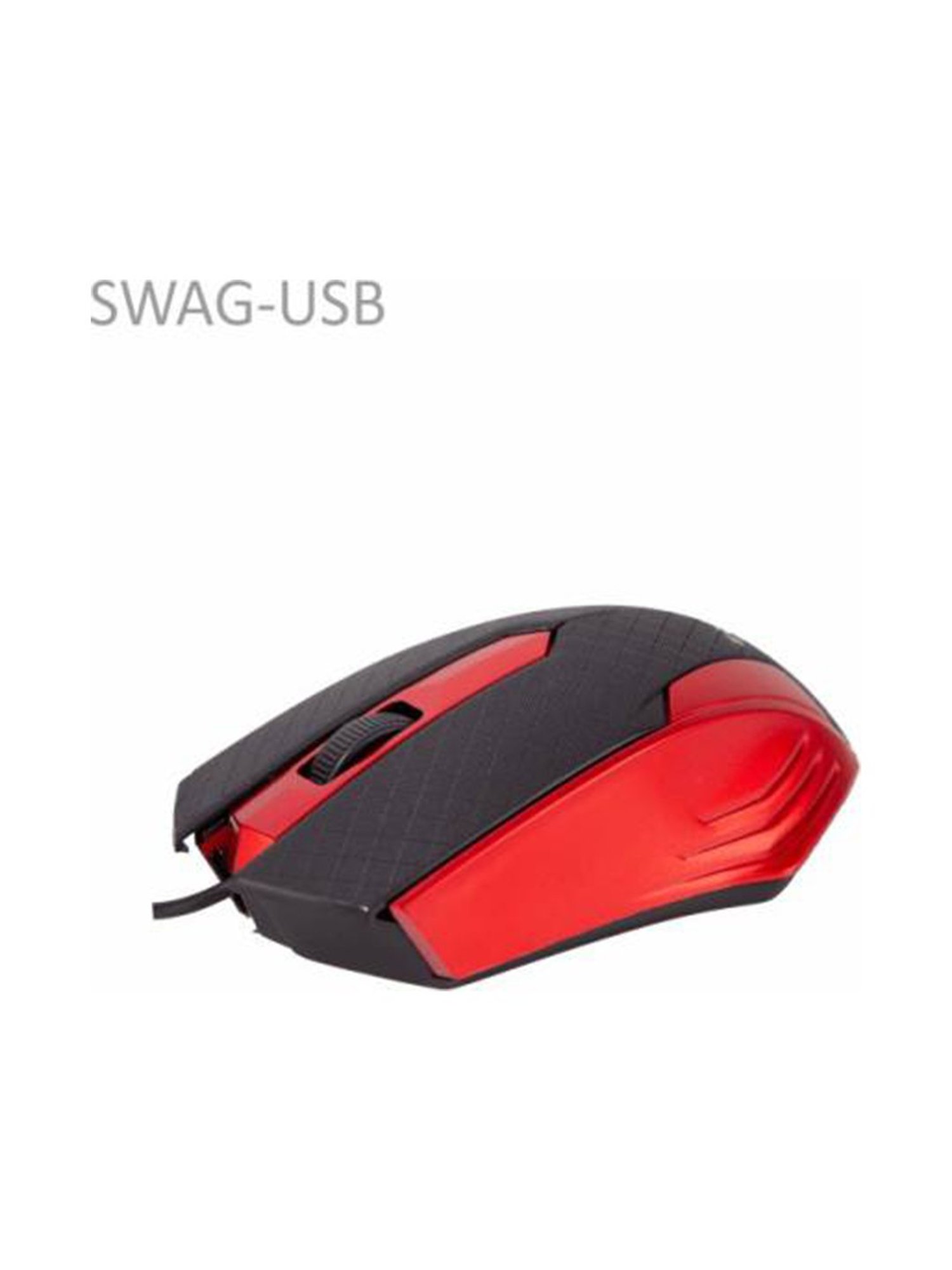Zebion Swag Wired Optical Mouse Usb 2.0 - Red