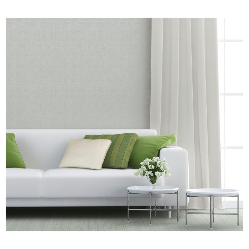 Devine Color Weave Peel & Stick Wallpaper Gray