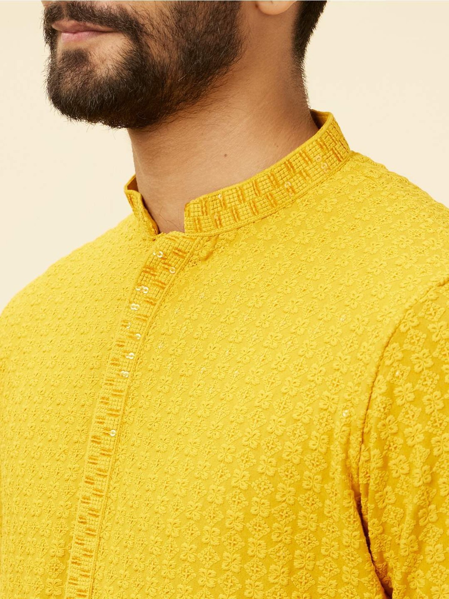 Sanwara Sea Green & White Cotton Regular Fit Chikankari Kurta Bottom Set