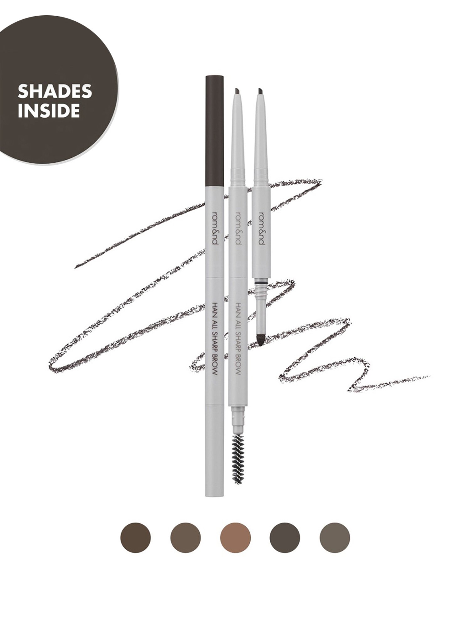 Rom&nd Han All Sharp Brow C1 Classic Gray - 0.24 gm