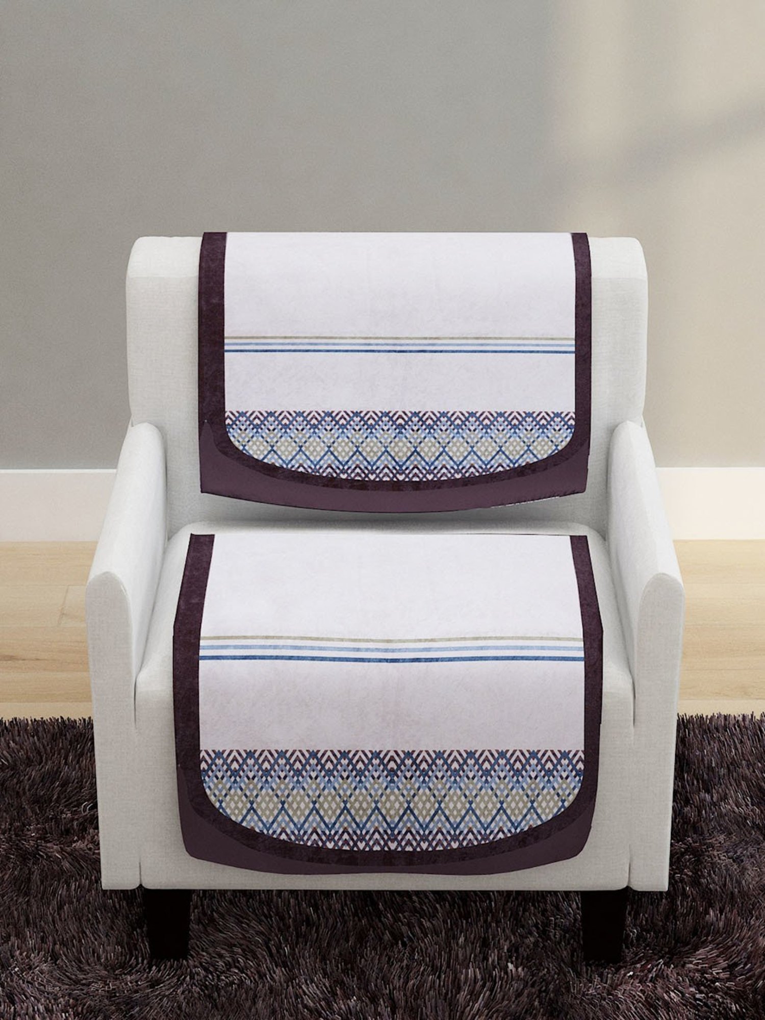 Romee Multi Polyester Printed Sofa Covers