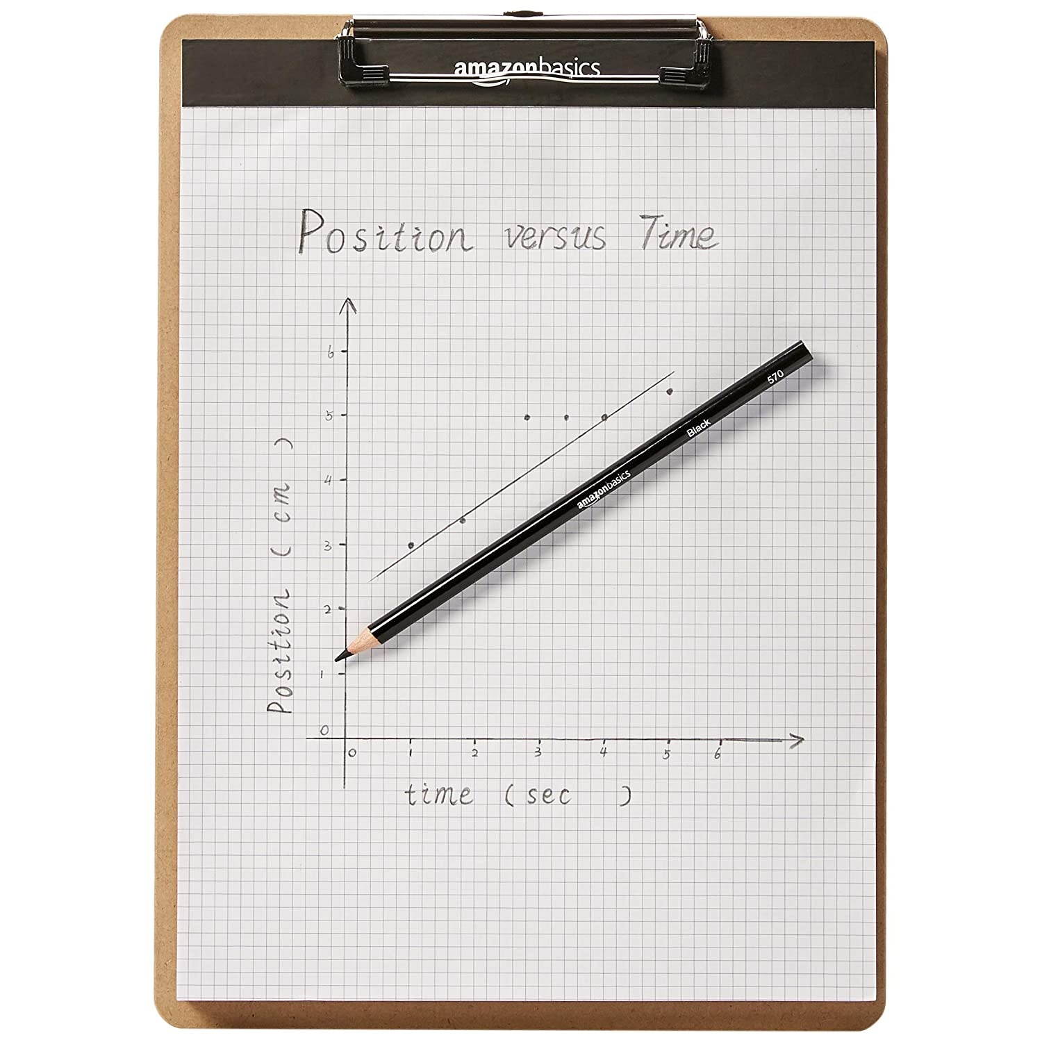 AmazonBasics Hardboard Office Clipboard - 6-Pack