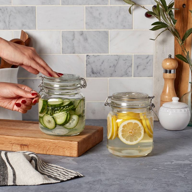 Masontops Pickle Pipe and Pickle Pebble Mason Jar Fermentation Kit - Wide