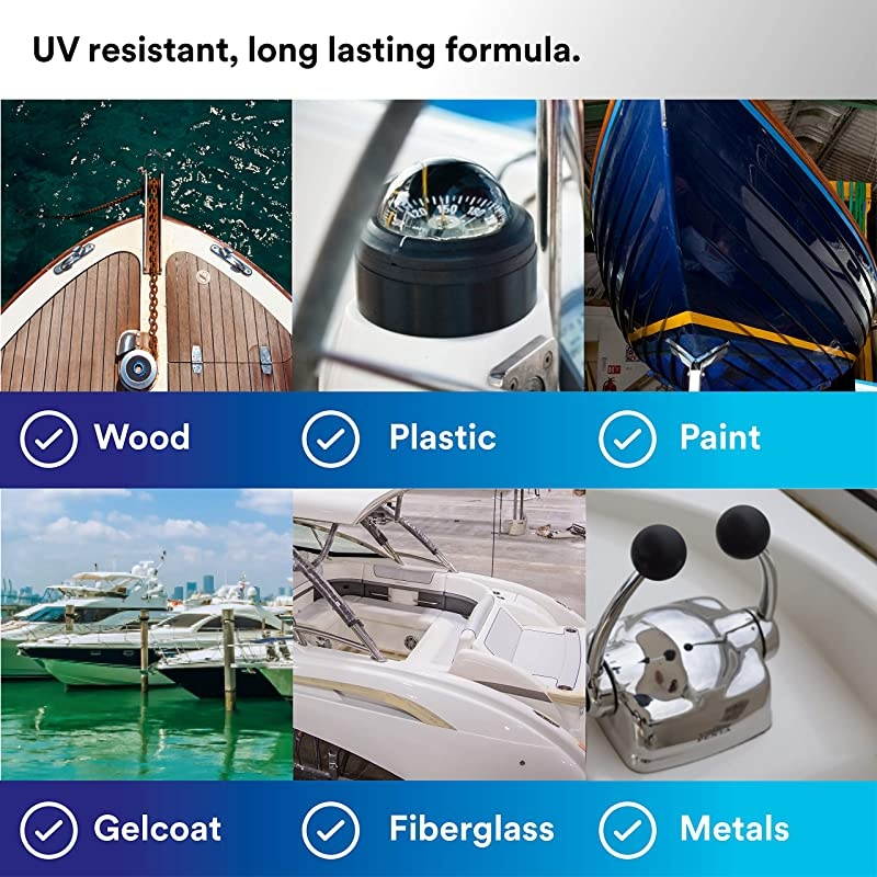 Marine Adhesive Sealant 4000 UV PN05280 White 3 oz Tube