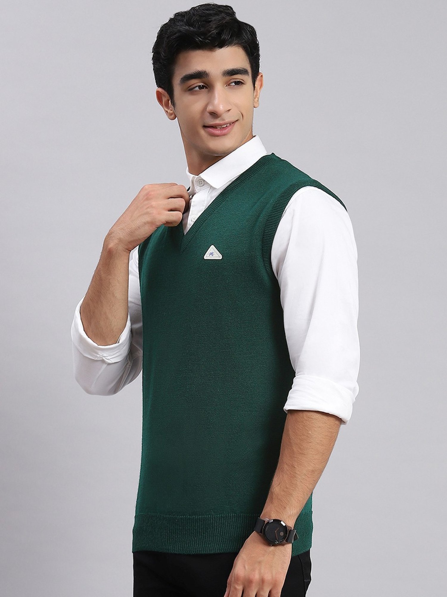 Monte Carlo Dark Green Regular Fit Sweater