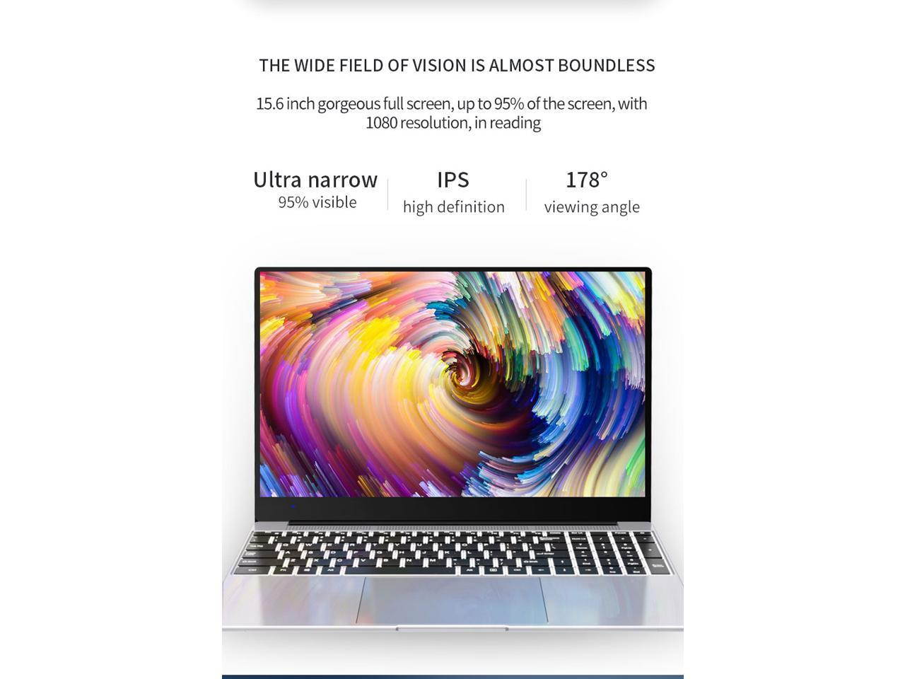 SZD 15.6&lsquo;&rsquo; Ultra Thin And Light Laptop FHD IPS Screen Intel Core i3-6157U Up to 2.40 GHz 8GB DDR4 RAM 256GB Metal Shell Offical Laptop Windows 10 Notebook Computer Home USB 3.0*2
