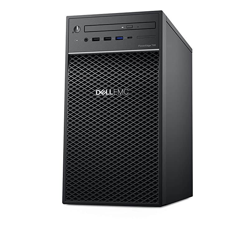 Upgrades PowerEdge T40 Tower Server (T30 Updated Version), Intel Quad-Core Xeon E-2224G 3.5GHz, 32GB DDR4 ECC UDIMM Memory, 2TB Hard Disk Drive, DisplayPort, DVD-RW, No Operating System, Black