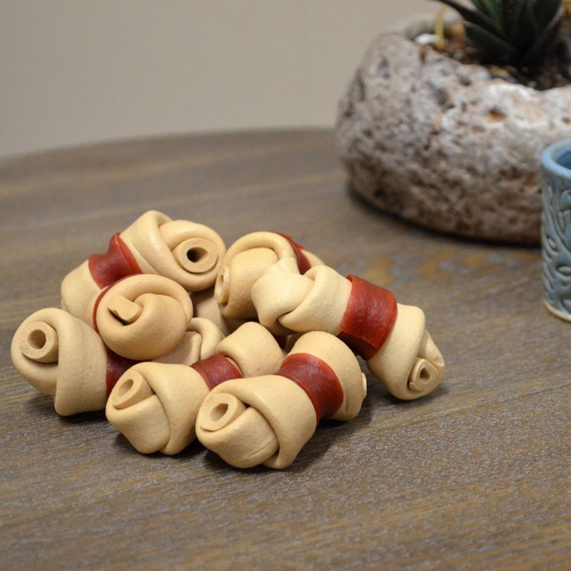 Nutri Chomps Mini Knot with Wrap Chicken Dog Treats - 8ct