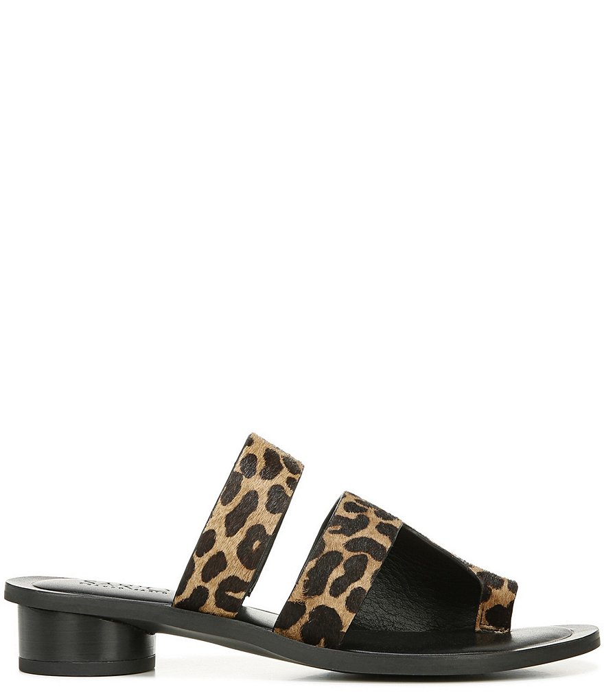 Sarto by Franco Sarto Trixie Leopard Print Calf Hair Toe Ring Dress Sandals