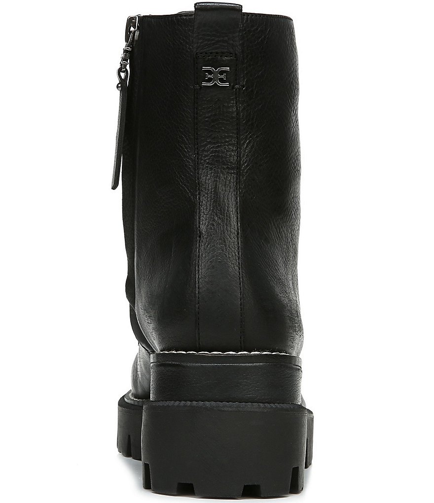 Sam Edelman Garret Leather Lug Sole Combat Booties