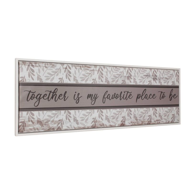 Together Oversized Kitchen Framed Wall Canvas - Crystal Art Gallery