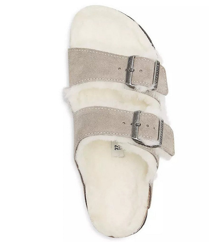 Birkenstock Women's Arizona Suede Shearling Sandals