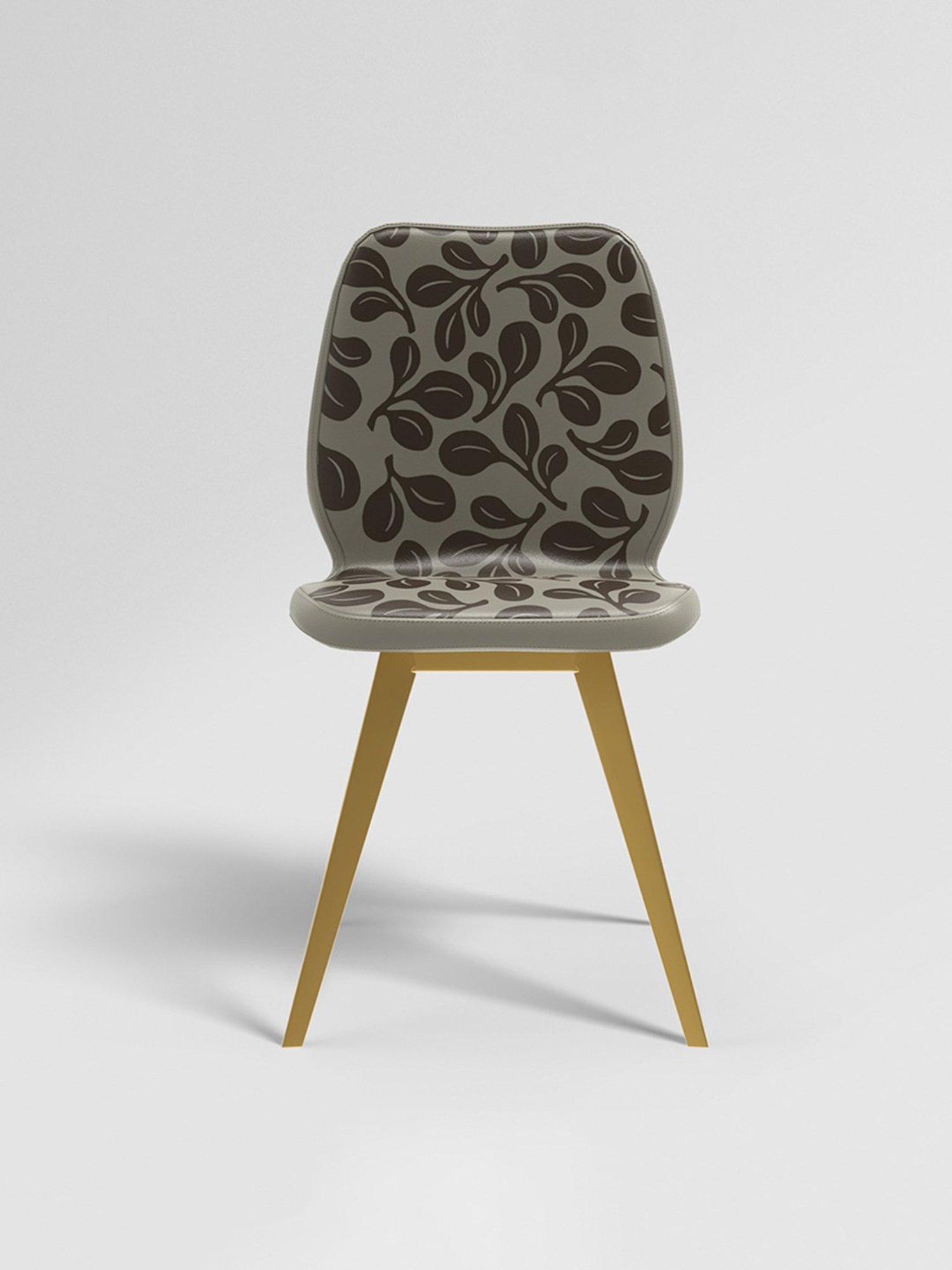 Durian Elanor Modern Brown & Beige Premium Leatherette Dining Chair