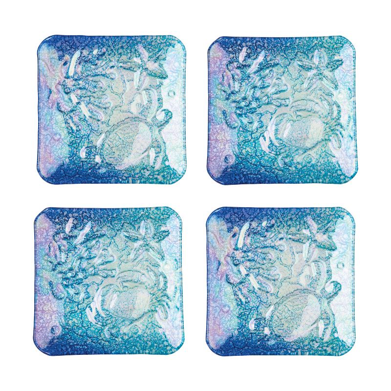 C&F Home Ocean Blue Salad Plate Set of 4