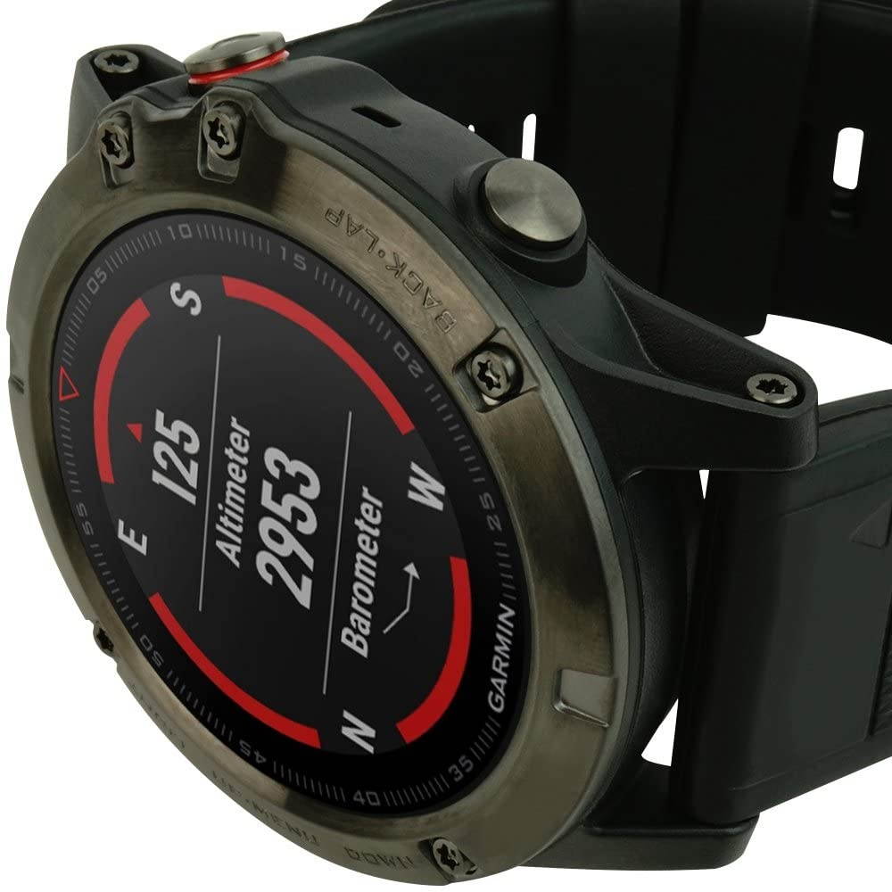 Skinomi TechSkin [6-Pack] Clear Screen Protector for Garmin Fenix 5X (Garmin Fenix 5X Plus) [Full Coverage] Anti-Bubble HD TPU Film