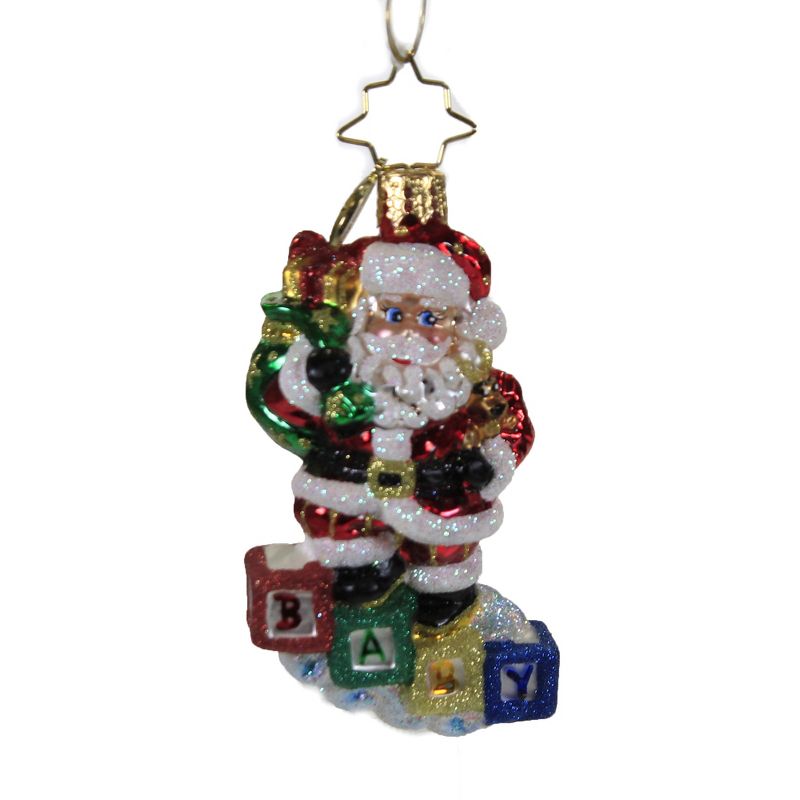 Christopher Radko 3.25" Baby Steps Gem Ornament Dated New Baby  -  Tree Ornaments