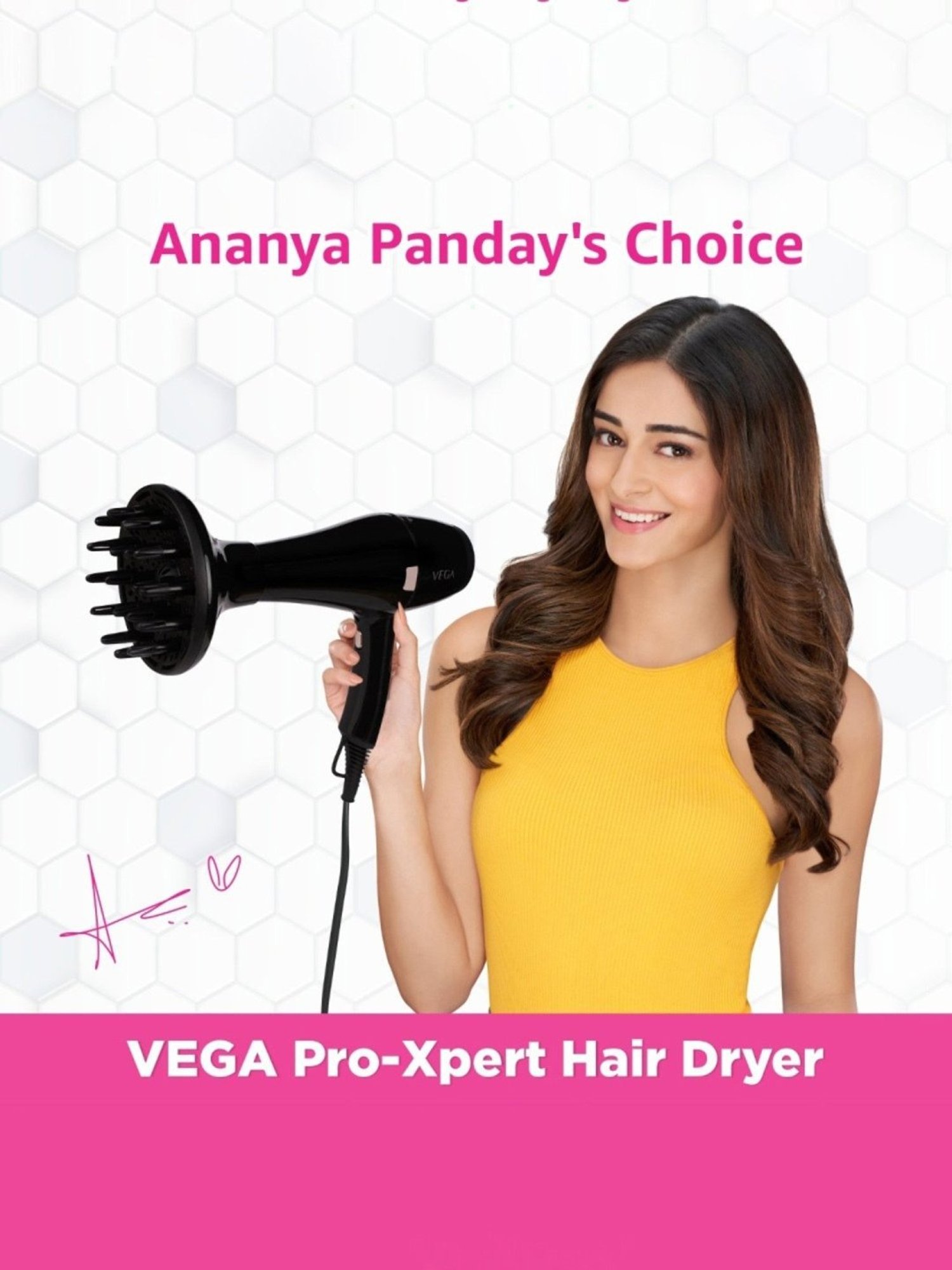 Staunch SHD2011 1600W Compact and Foldable Hair Dryer (White and Pink)