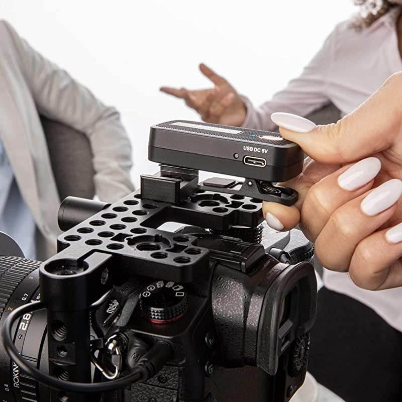 24GHz Wireless Lavalier Microphone System for Video Blink500 B2 DualChannel Mic Two Transmitters for DSLR Camera Mirrorless and Smartphone for YouTube Facebook Live Vlogging